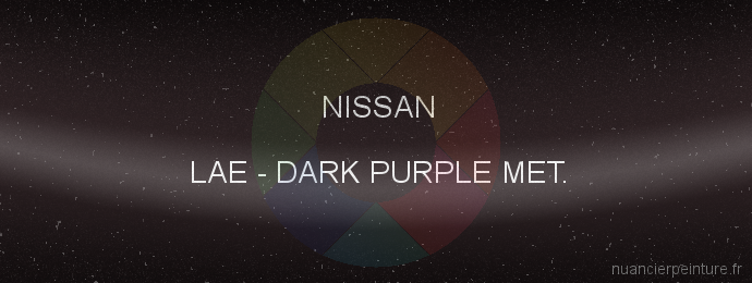 Peinture Nissan LAE Dark Purple Met.