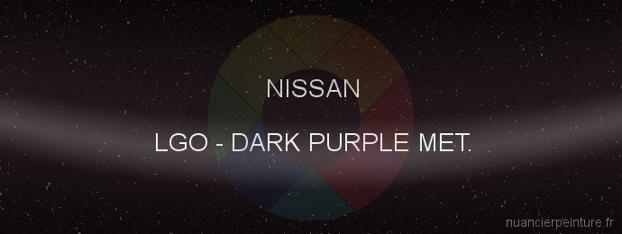 Peinture Nissan LGO Dark Purple Met.