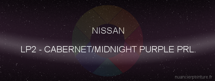 Peinture Nissan LP2 Cabernet/midnight Purple Prl.
