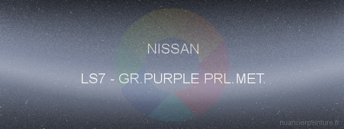 Peinture Nissan LS7 Gr.purple Prl.met.