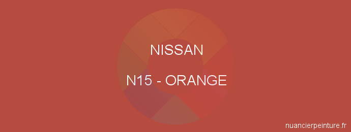 Peinture Nissan N15 Orange