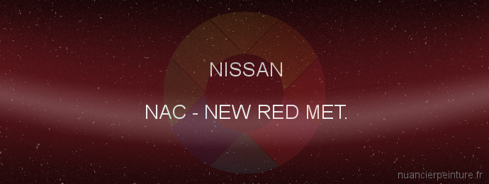 Peinture Nissan NAC New Red Met.