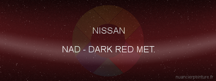 Peinture Nissan NAD Dark Red Met.