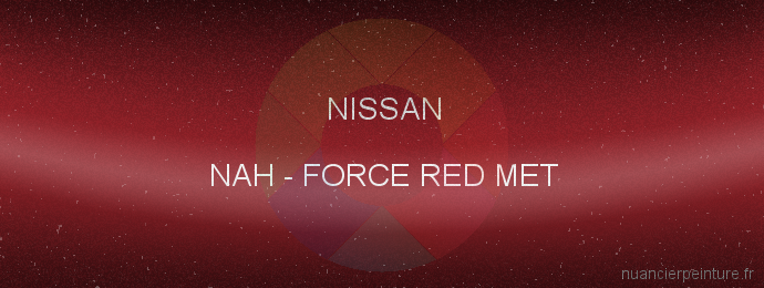 Peinture Nissan NAH Force Red Met