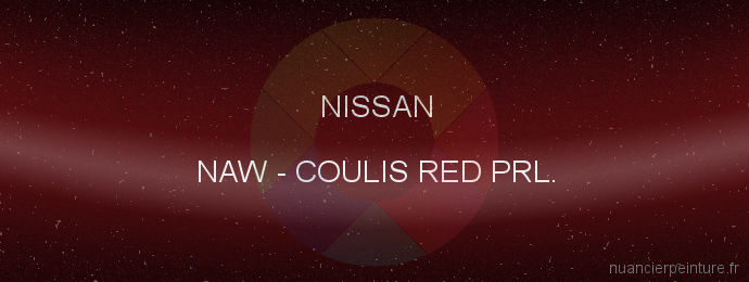 Peinture Nissan NAW Coulis Red Prl.