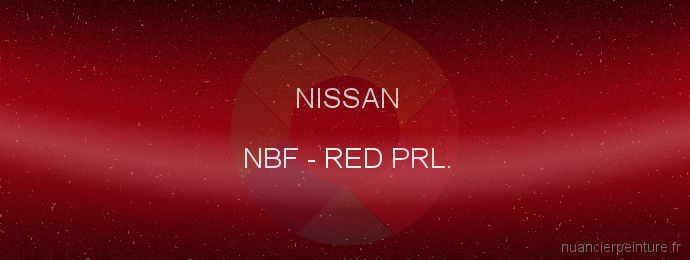 Peinture Nissan NBF Red Prl.