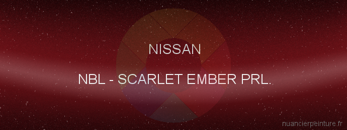 Peinture Nissan NBL Scarlet Ember Prl.