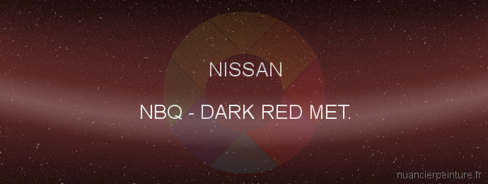 Peinture Nissan NBQ Dark Red Met.