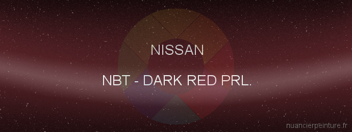 Peinture Nissan NBT Dark Red Prl.