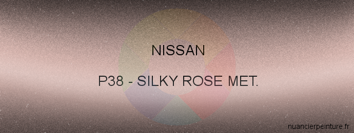 Peinture Nissan P38 Silky Rose Met.