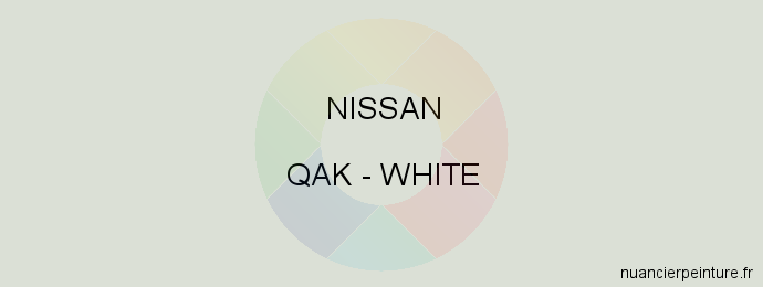 Peinture Nissan QAK White