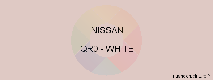 Peinture Nissan QR0 White