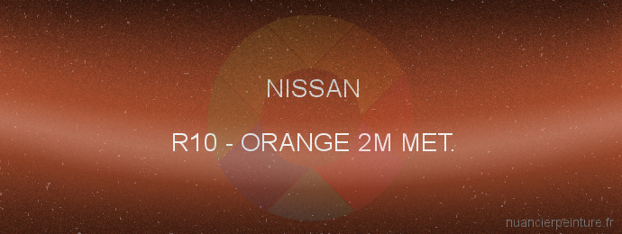 Peinture Nissan R10 Orange 2m Met.