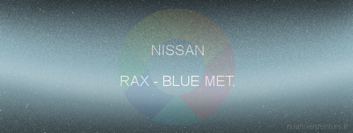 Peinture Nissan RAX Blue Met.