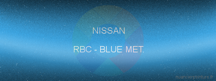 Peinture Nissan RBC Blue Met.