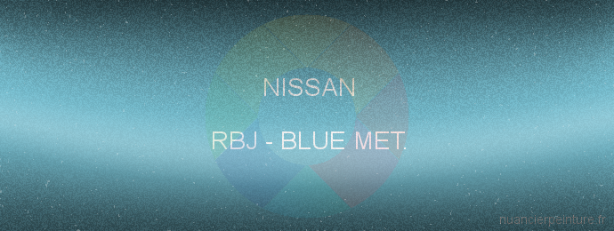 Peinture Nissan RBJ Blue Met.