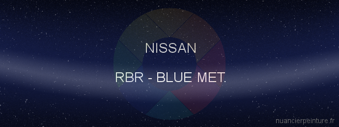 Peinture Nissan RBR Blue Met.