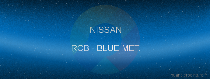 Peinture Nissan RCB Blue Met.