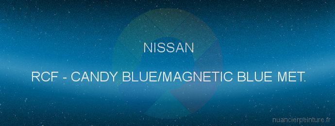 Peinture Nissan RCF Candy Blue/magnetic Blue Met.