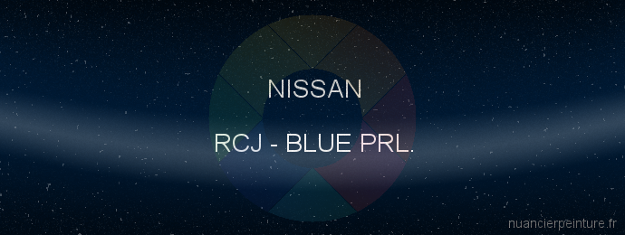 Peinture Nissan RCJ Blue Prl.