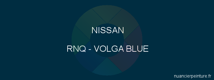 Peinture Nissan RNQ Volga Blue