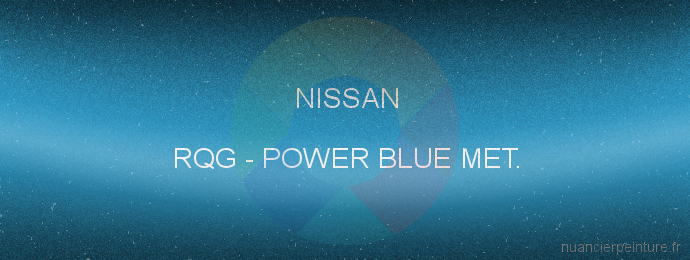 Peinture Nissan RQG Power Blue Met.