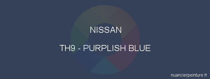 Peinture Nissan TH9 Purplish Blue
