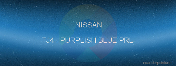 Peinture Nissan TJ4 Purplish Blue Prl.