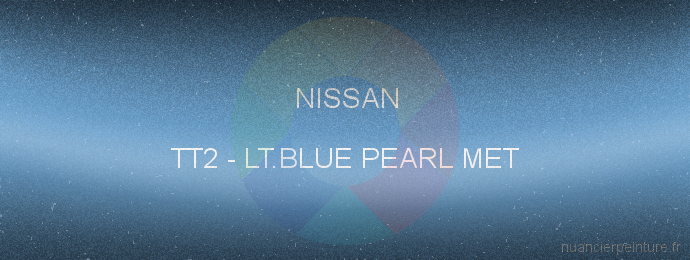 Peinture Nissan TT2 Lt.blue Pearl Met