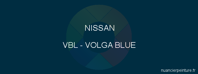 Peinture Nissan VBL Volga Blue