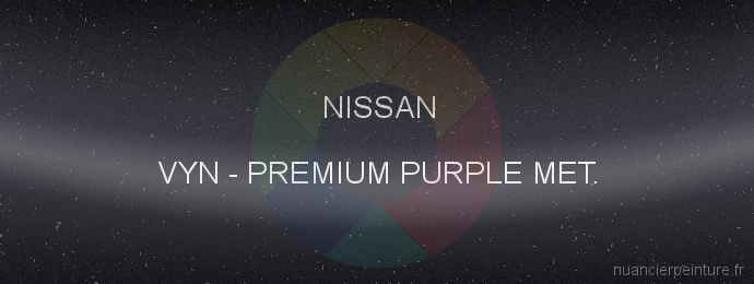 Peinture Nissan VYN Premium Purple Met.
