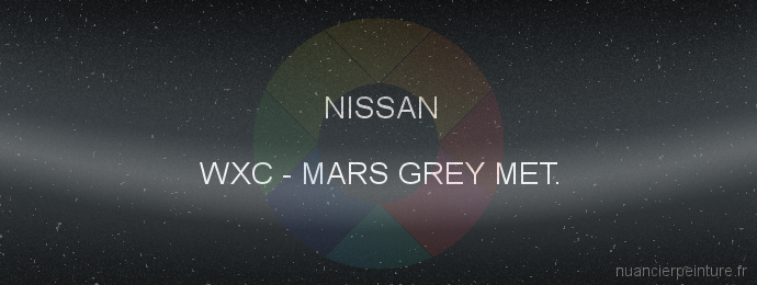 Peinture Nissan WXC Mars Grey Met.
