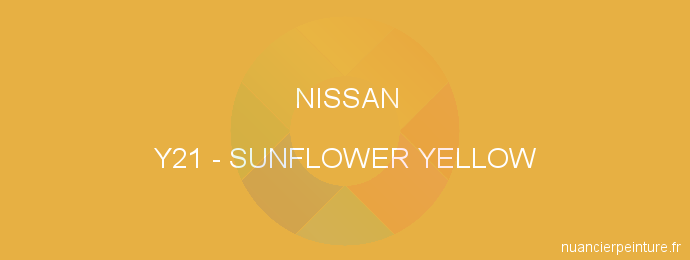 Peinture Nissan Y21 Sunflower Yellow