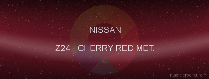 Peinture Nissan Z24 Cherry Red Met.