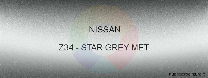 Peinture Nissan Z34 Star Grey Met.