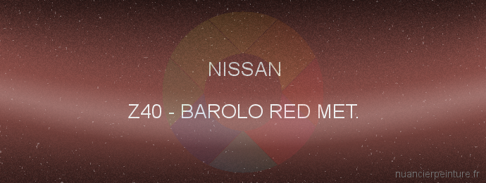 Peinture Nissan Z40 Barolo Red Met.