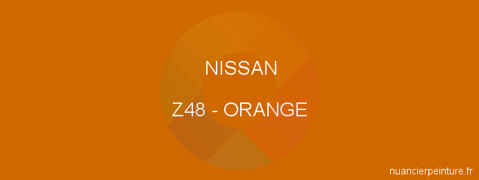 Peinture Nissan Z48 Orange