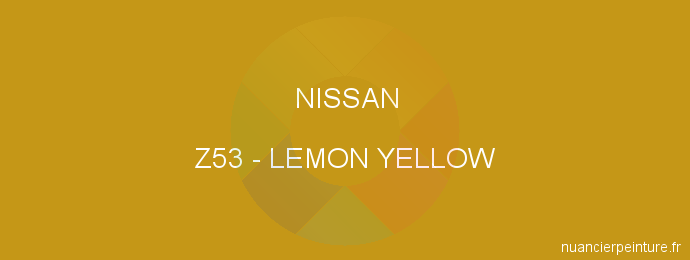 Peinture Nissan Z53 Lemon Yellow