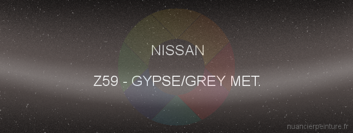 Peinture Nissan Z59 Gypse/grey Met.