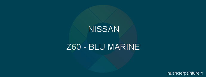 Peinture Nissan Z60 Blu Marine