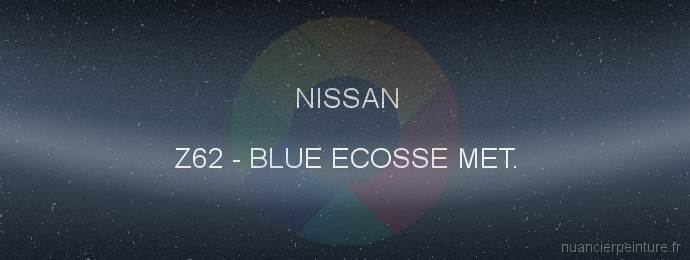 Peinture Nissan Z62 Blue Ecosse Met.