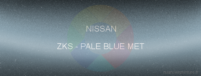 Peinture Nissan ZKS Pale Blue Met