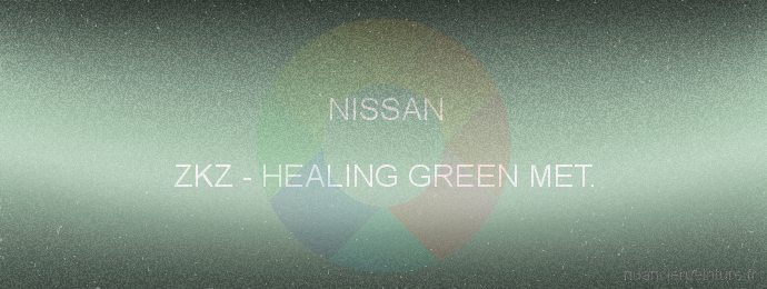 Peinture Nissan ZKZ Healing Green Met.