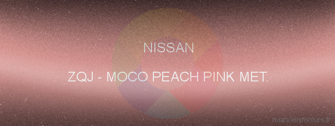 Peinture Nissan ZQJ Moco Peach Pink Met.