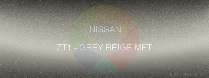 Peinture Nissan ZT1 Grey Beige Met.