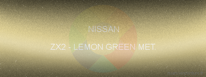 Peinture Nissan ZX2 Lemon Green Met.