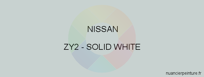 Peinture Nissan ZY2 Solid White