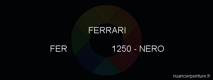 Peinture Ferrari FER 1250 Nero