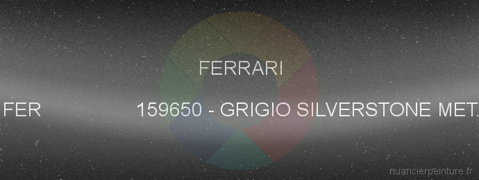 Peinture Ferrari FER 159650 Grigio Silverstone Met.