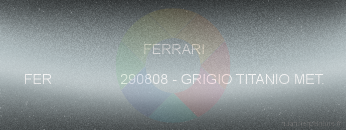 Peinture Ferrari FER 290808 Grigio Titanio Met.